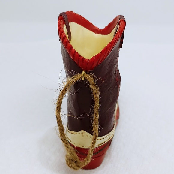 San Antonio Texas 2003 decorative porcelain boot - Picture 4 of 5